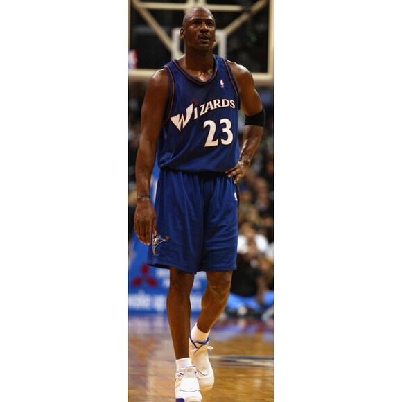 Michael Jordan (Mitch/Ness)-(Wizards)-(Jersey)-(Blue)-(Good Cond.)-(XL)-$100.00 - Picture 10 of 12